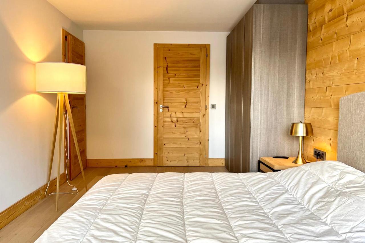 Modern Apt At The Foot Of The Slopes In Megeve Bagian luar foto